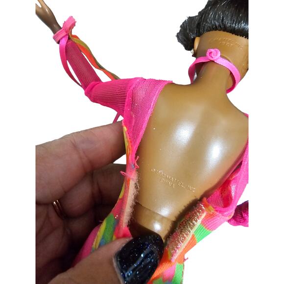 Vintage 1993 Gymnast Barbie Doll Bend & Move Body - African American - Rare - Picture 6 of 15